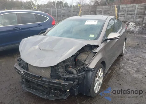 2013 Hyundai Elantra Limited из США, поврежденный, VIN 5NPDH4AE9DH441128